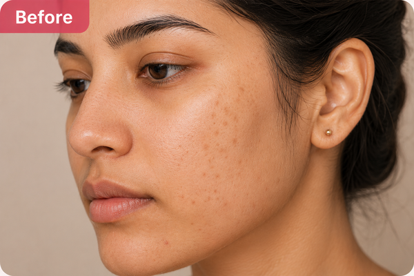 Orange Enzymes Brightening Gel - Before