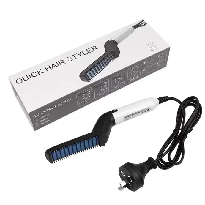 Hair & Beard Straightener Comb for Men | Multifunction Electric Hair & Beard Styling Brush