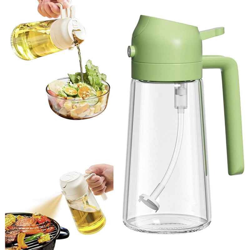 2-in-1 Oil Spray Bottle – Cooking Oil Sprayer for Kitchen, Air Fryer & BBQ