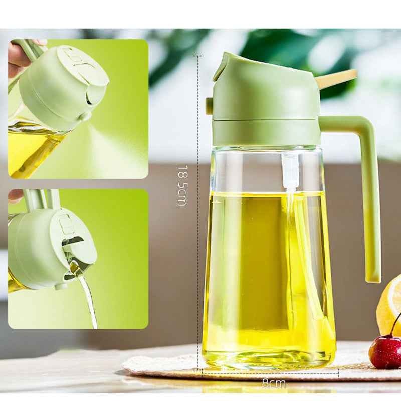 2-in-1 Oil Spray Bottle – Cooking Oil Sprayer for Kitchen, Air Fryer & BBQ